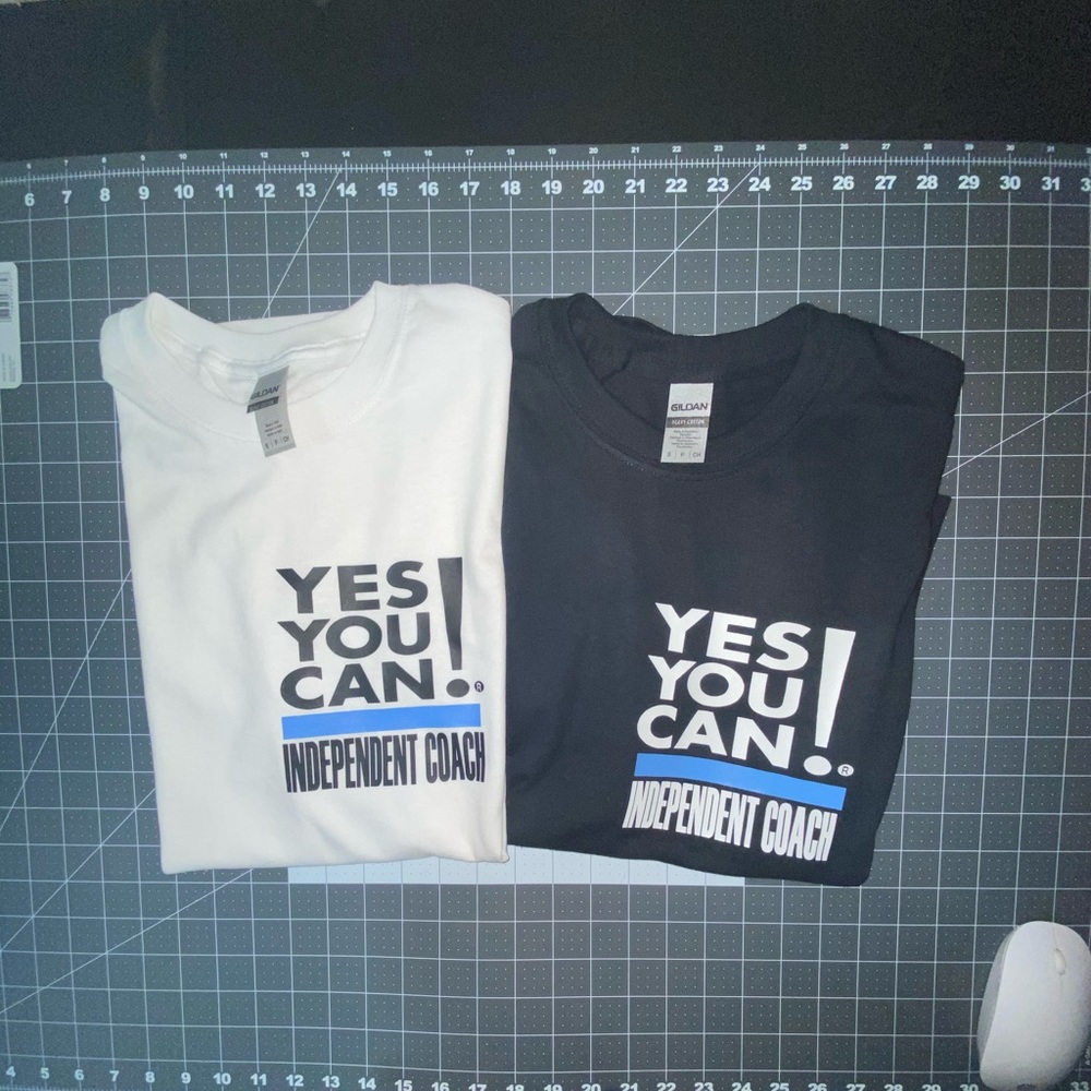 gildan size s t-shirt logo yes you can